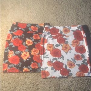 Forever 21| Women's | Rose Print Skirt